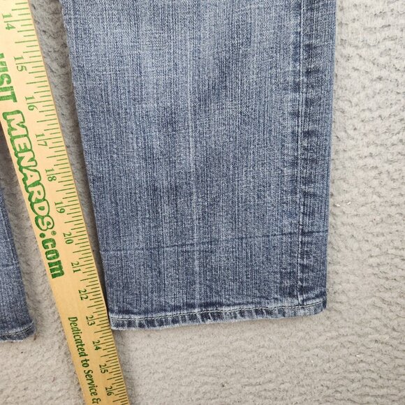 Kut from the Kloth Blue Jeans Cropped Low Rise Straight Leg Denim Size 8 Pants - Picture 4 of 10